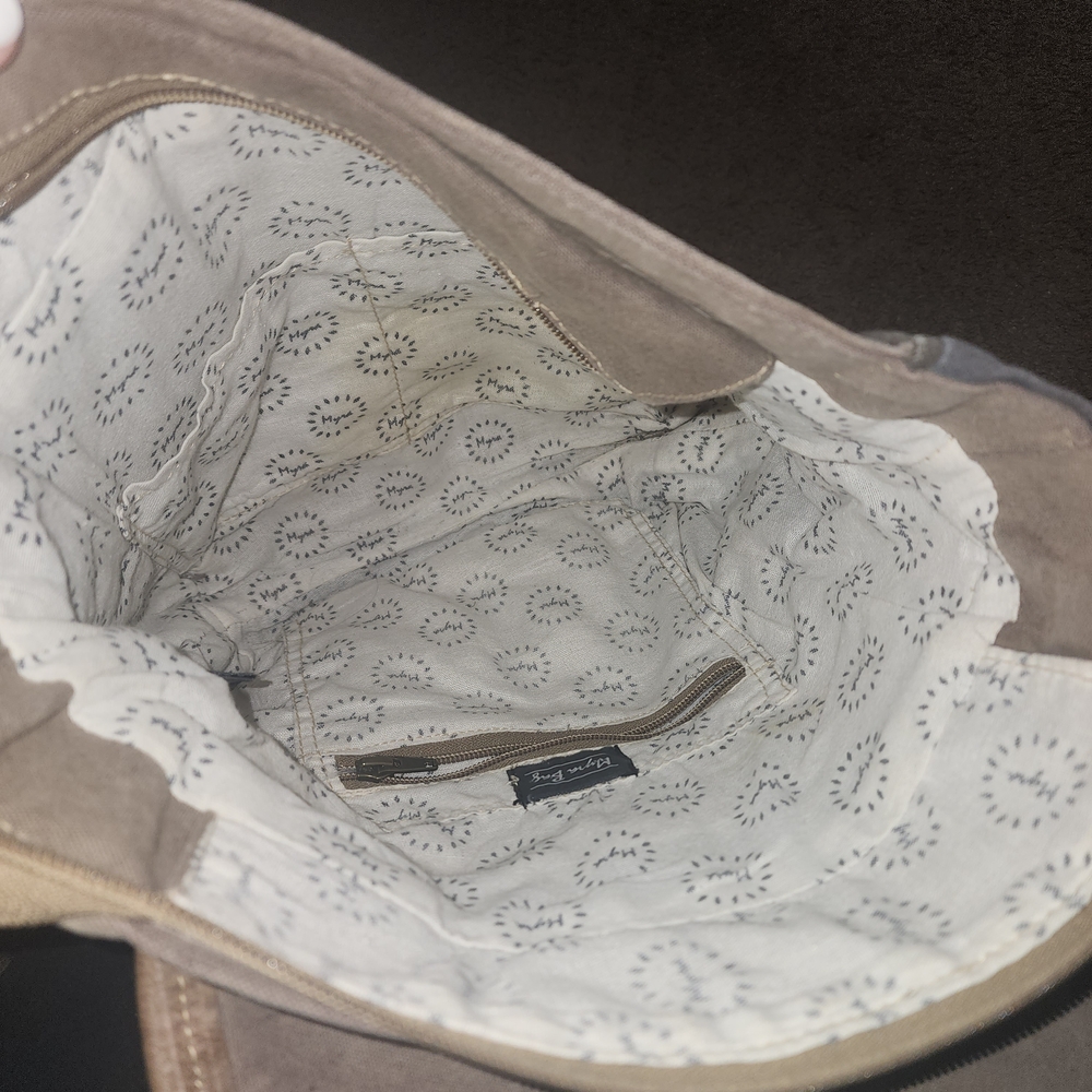 Myra Bag Blue and Tan Backpack - Picture 4 of 5